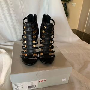 Jessica Simpson JS-Rihanna black strappy heels